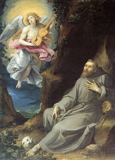 GIuseppe Cesari Called Cavaliere arpino St Francis Consoled by an Angel